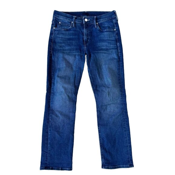 Lil' Mother Womens 29 Mid Rise Dazzler Ankle Jeans Blue Nothing Between Us Wash - Picture 1 of 8